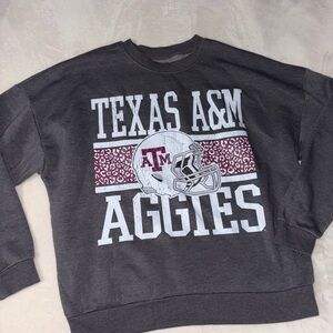Texas A&M Aggies Gray Crew Neck Sweater